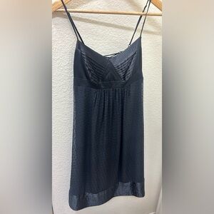 BCBGMaxAzria Black Empire Waste Silke dress